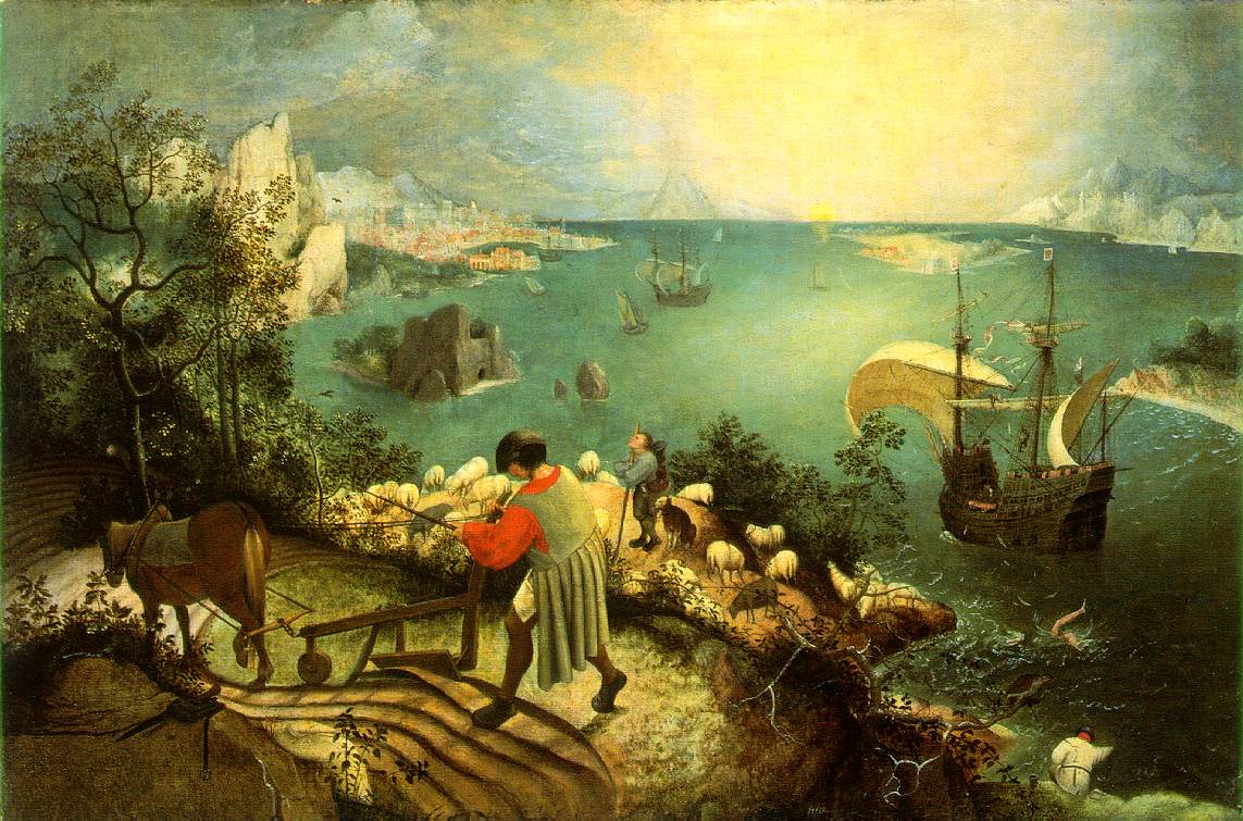 Landscape with the Fall of Icarus g